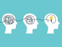 an simple illustration of a confused brain becoming enlightened